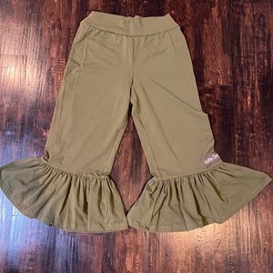 Olive green Matilda Jane big ruffles